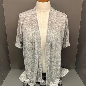 Lane Bryant Gray Open Front Cardigan